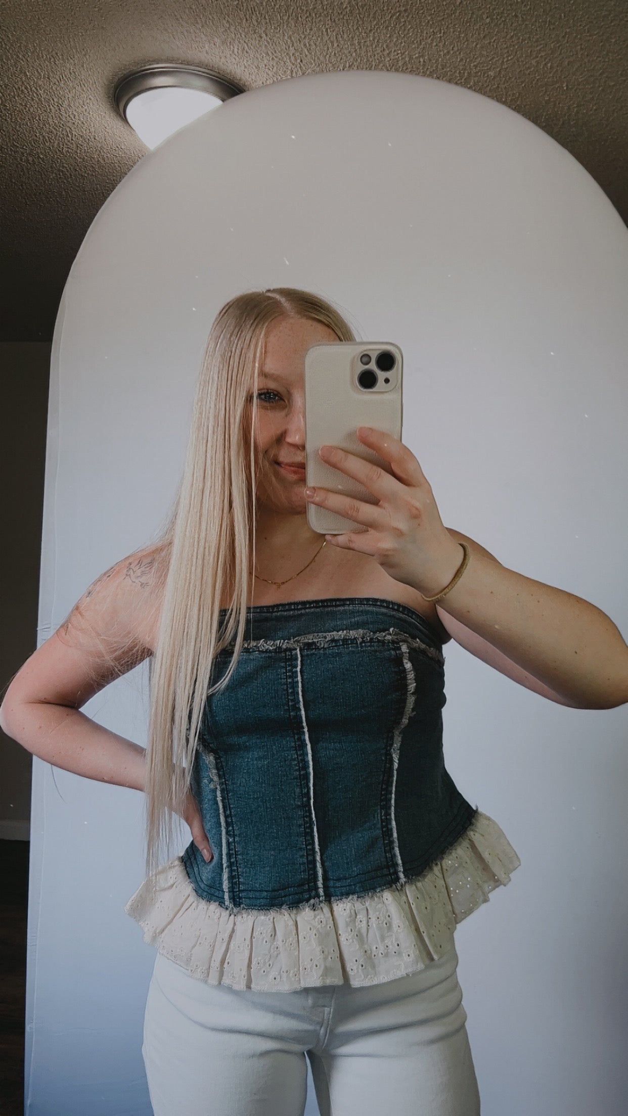 Kelsey Denim Tube Top