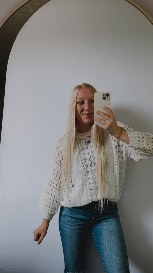 Harper Crochet Sweater