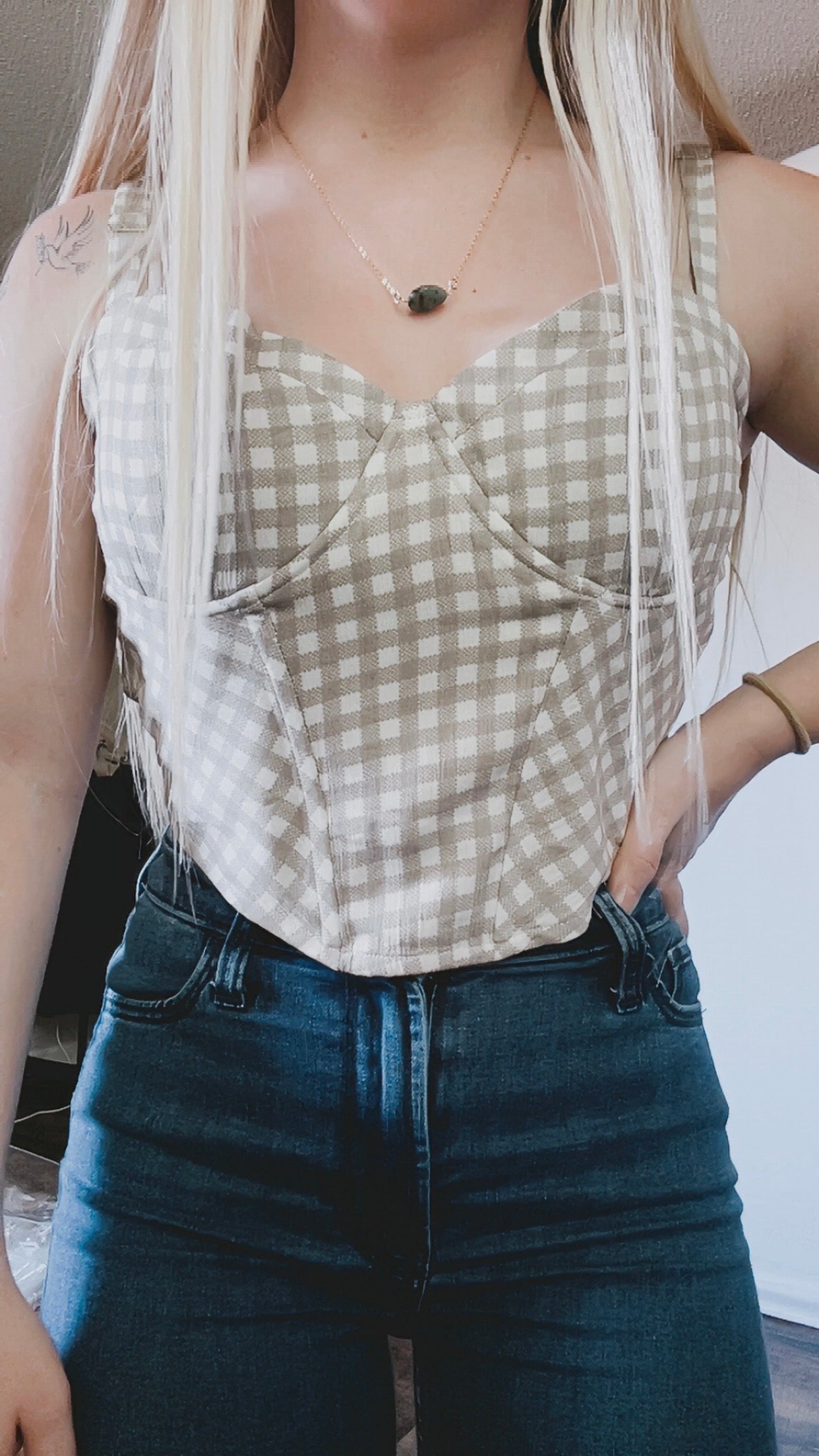 Georgie Gingham Tank