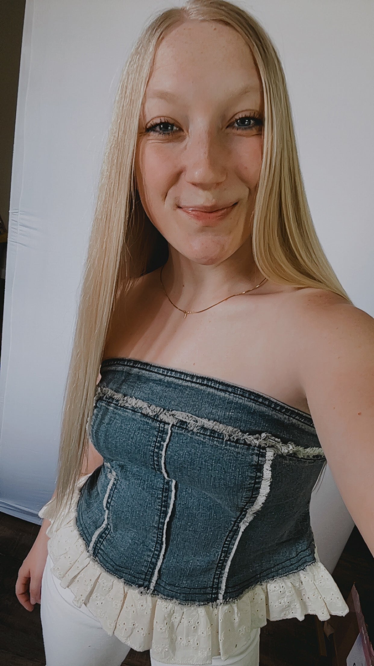 Kelsey Denim Tube Top