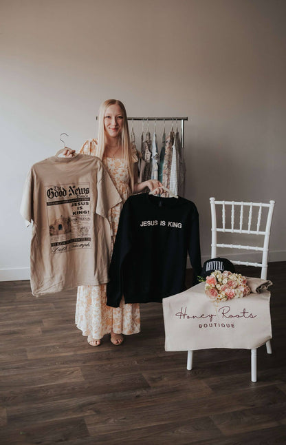 Jesus Is King Crewneck- 3XL