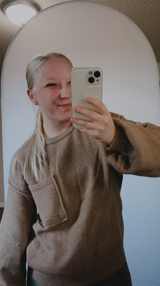 Mocha Sweater- Small