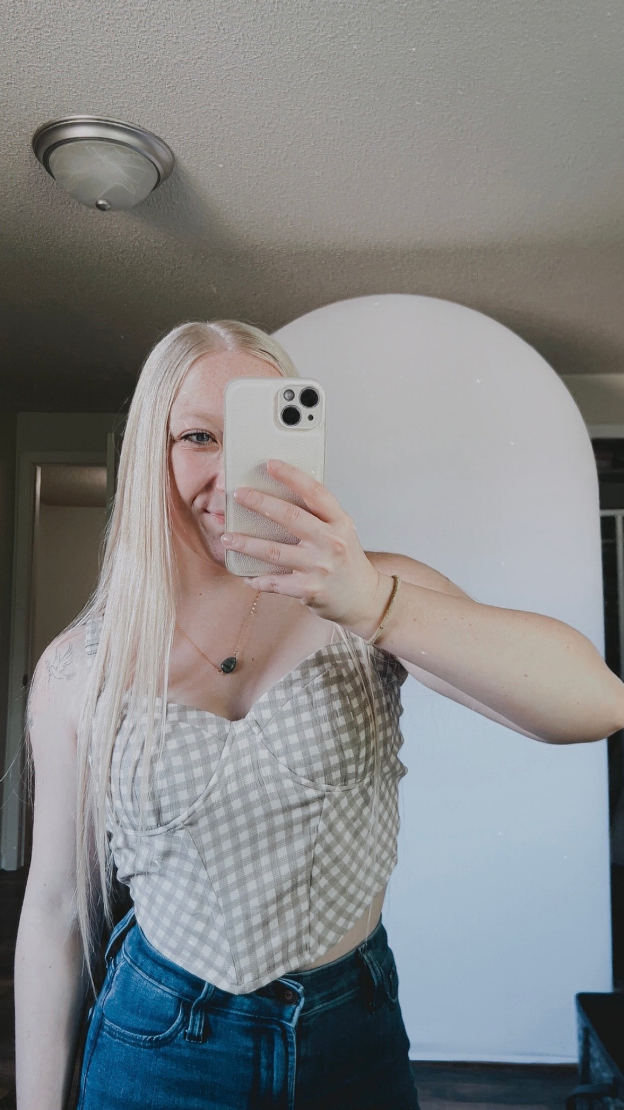 Georgie Gingham Tank