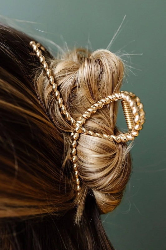 Gold Twist Clip
