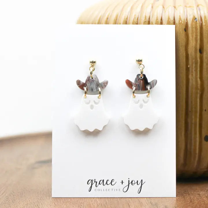 Cowboy Ghost Earrings